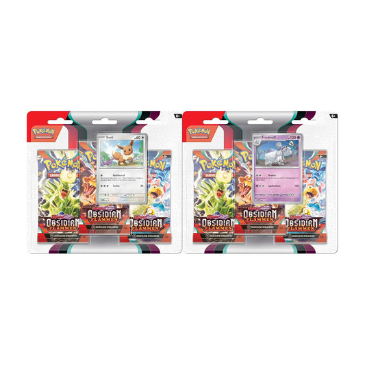 Pokemon Obsidian Flames 3er Blister Deutsch Evoli - pokechosto.shop