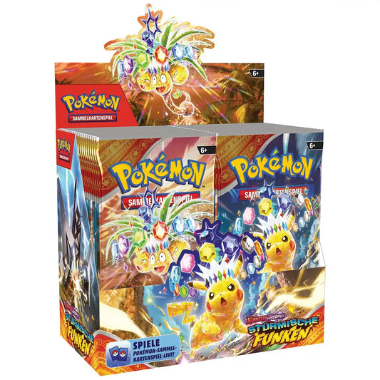 Pokemon Stürmische Funken Booster Display - Englisch