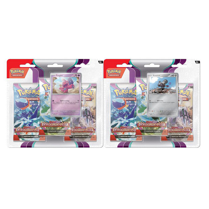Pokemon Karmesin Purpur Entwicklung in Paldea 3-Pack Blister Deutsch - pokechosto.shop